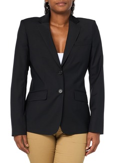 Brooks Brothers Women's Regular Fit Two Button Notch Lapel Lightweight Explorer Wool Jacket  Size