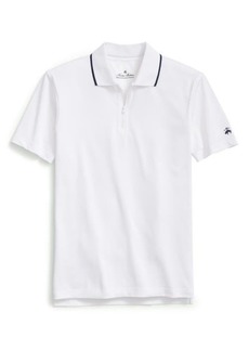 Brooks Brothers Zip Neck Performance Golf Polo