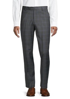 Brooks Brothers Checked Wool-Blend Pants