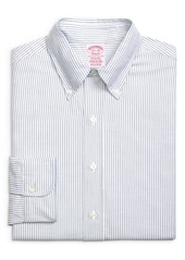 Brooks Brothers Madison Classic Fit Stripe Dress Shirt in Bnglstrp Blue at Nordstrom