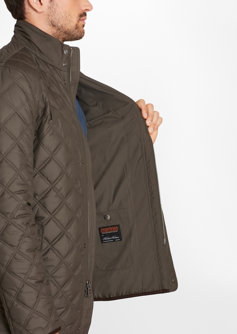 brooks brothers quilted walking coat