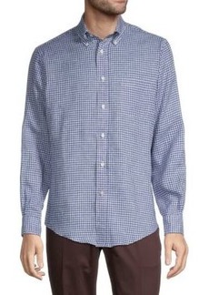 Brooks Brothers Regent-Fit Gingham Linen Shirt