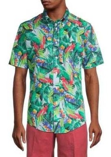 Brooks Brothers Regent Fit Tropical Supima Cotton Button-Down Shirt
