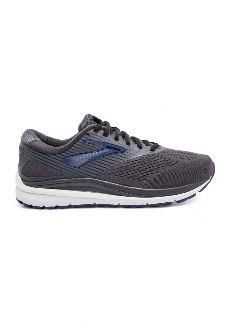 Brooks Men's Addiction 14 Running Shoes - Medium Width In Blackened Pearl/blue/black