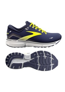 Brooks Men's Ghost 15 Running Shoes - D/medium Width In Peacoat/nightlife/gray