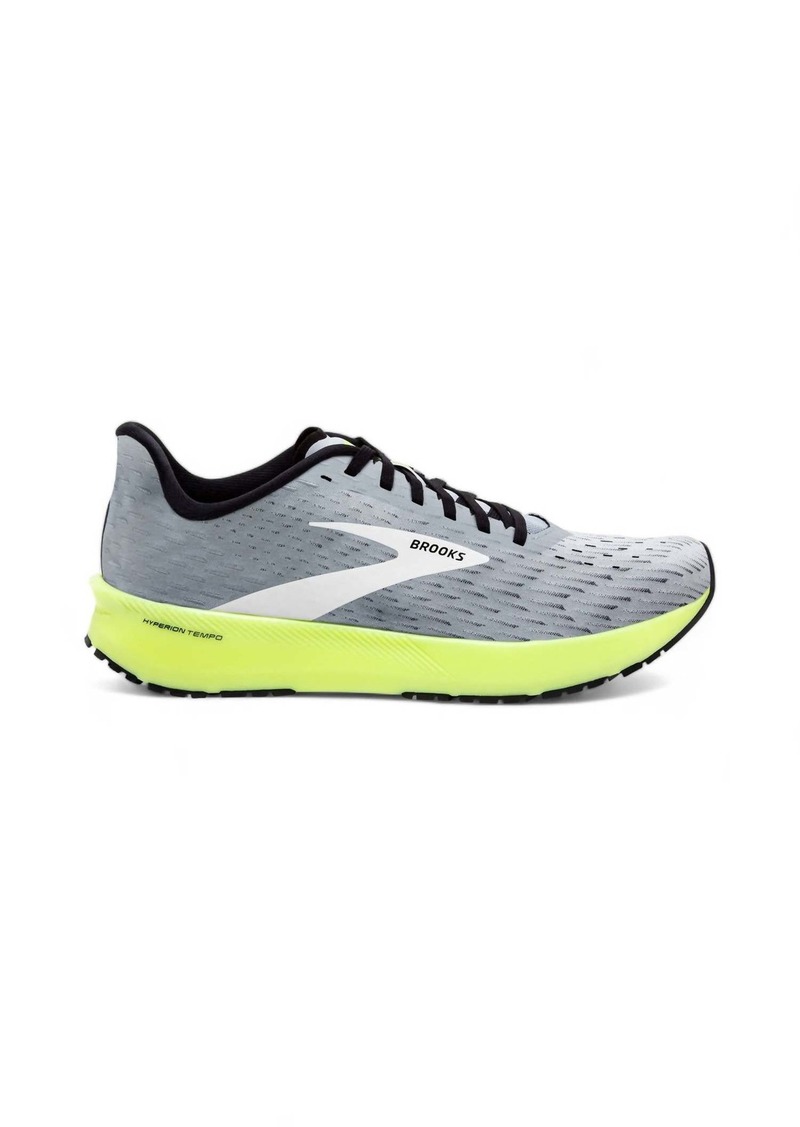 Brooks Men's Hyperion Tempo Road Running Shoes - Medium Width In Grey/black/nightlife