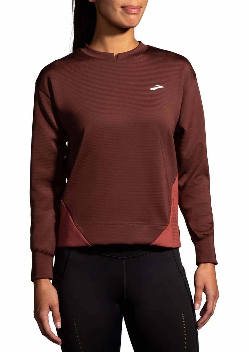 Brooks Run Within Sweatshirt In Run Raisin/copper