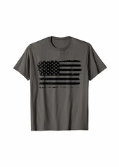 Brooks Rustic Black American Flag T-Shirt