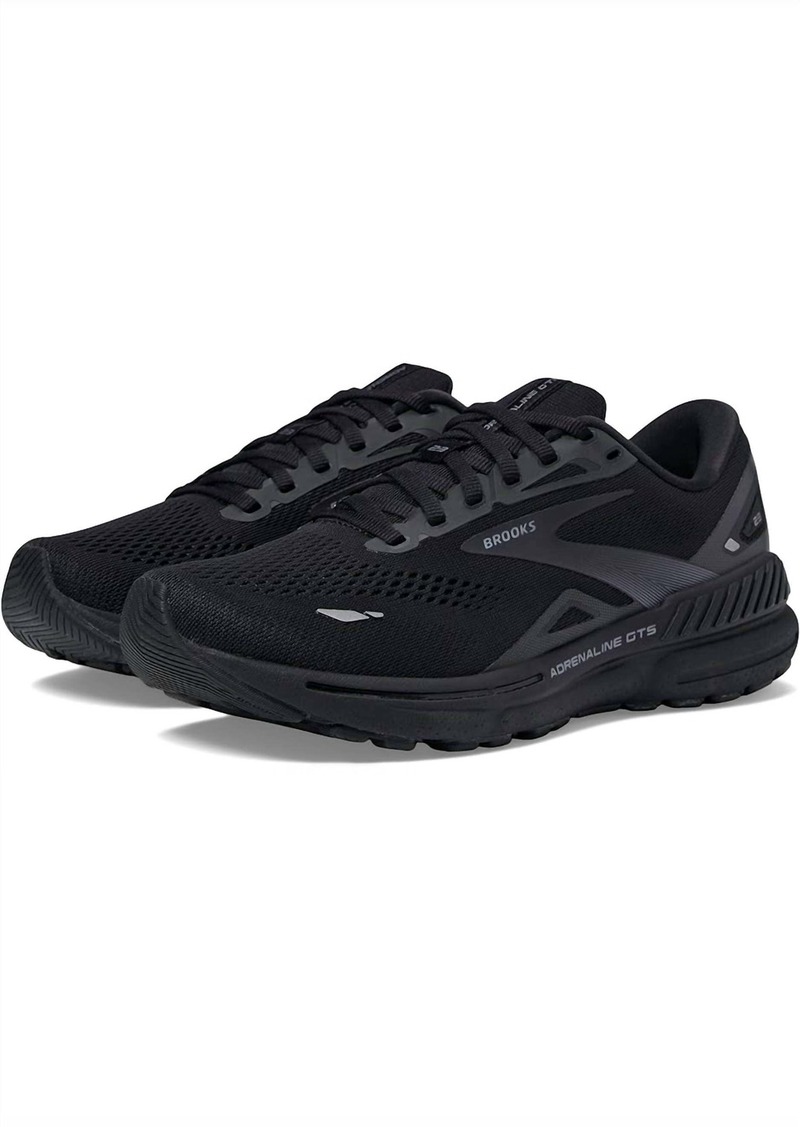 Brooks Women's Adrenaline Gts 23 Running Shoes ( B Width ) In All Black