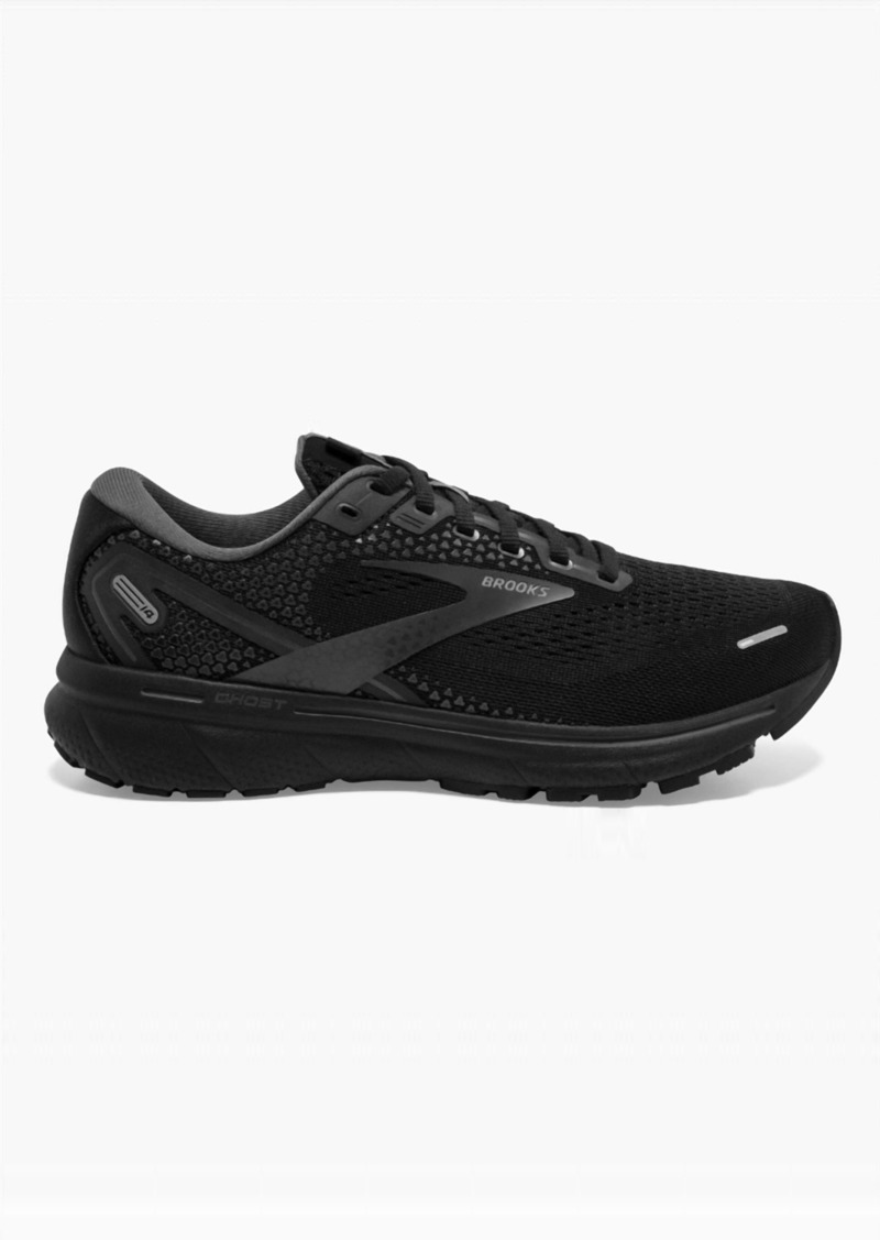 Brooks Women'S Ghost 14 Running Shoe-2A/narrow Width In Black/black/ebony