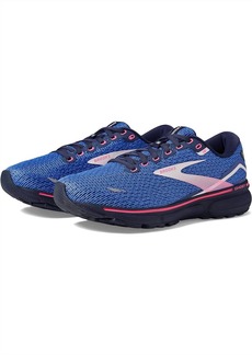 Brooks Women's Ghost 15 Running Shoes ( B Width ) In Blue/peacoat/pink