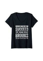 Womens Gifts For BROOKS BROOKS Personalized Gifts Funny BROOKS V-Neck T-Shirt