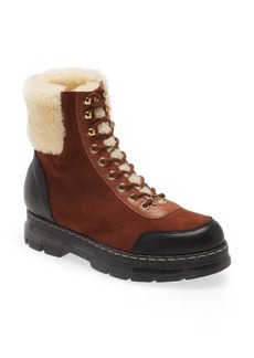 Brother Vellies Alps Genuine Shearling Lined Hiker Boot in Whiskey at Nordstrom