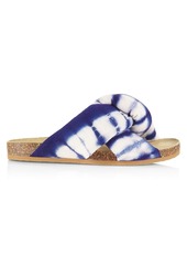 Brother Vellies Greg Textile Tie-Dyed Flat Sandals