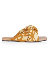Brother Vellies Togo Printed Knot Slide Sandals