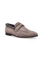 Brunello Cucinelli 10mm Suede & Shearling Loafers