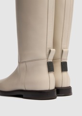 Brunello Cucinelli 20mm Leather Riding Boots