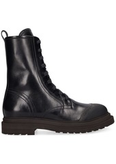 Brunello Cucinelli 35mm Leather Combat Boots