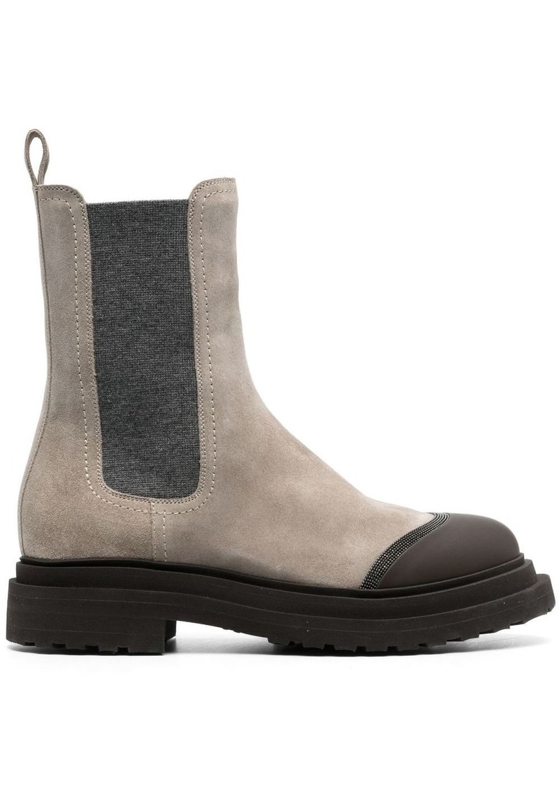 Brunello Cucinelli 50mm suede ankle boots