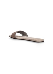 Brunello Cucinelli 5mm Suede Slide Sandals