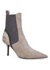 Brunello Cucinelli 95mm Suede Ankle Boots