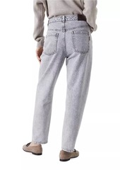 Brunello Cucinelli Authentic Denim Baggy Trousers with Shiny Tab