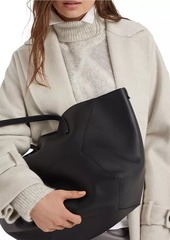 Brunello Cucinelli Duo Bag in Calfskin with Monili