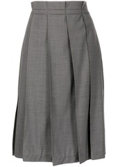 Brunello Cucinelli bead-embellished pleated midi skirt