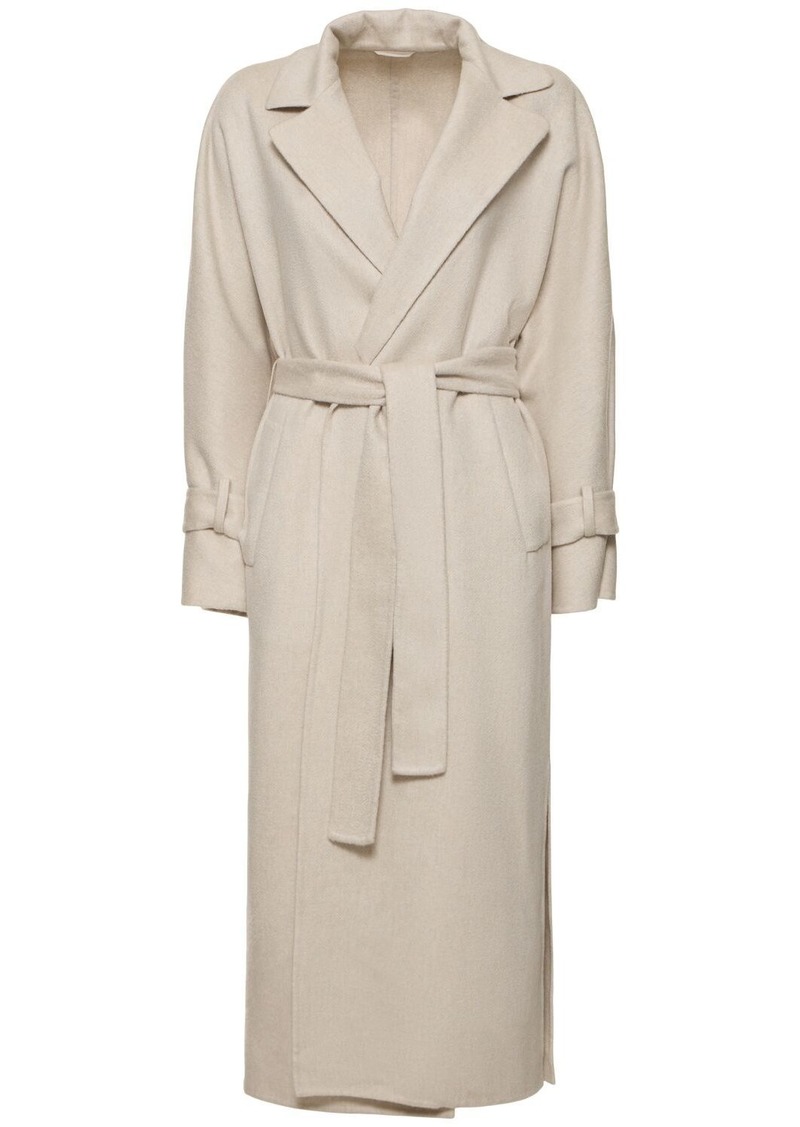 Brunello Cucinelli Belted Cashmere Midi Coat