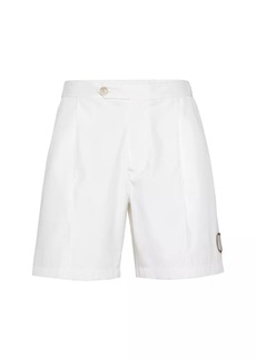 Brunello Cucinelli Bonded Nylon Pleated Bermuda Shorts
