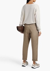 Brunello Cucinelli - Bead-embellished cashmere sweater - White - XXL