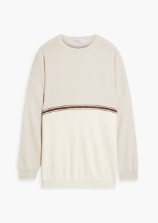Brunello Cucinelli - Bead-embellished cashmere sweater - White - M