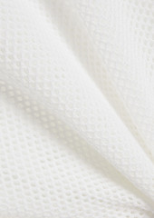 Brunello Cucinelli - Bead-embellished cotton-mesh sweater - White - L