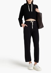 Brunello Cucinelli - Bead-embellished cotton track pants - Black - XS