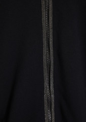 Brunello Cucinelli - Bead-embellished French cotton-blend terry hoodie - Black - M