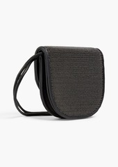 Brunello Cucinelli - Bead-embellished leather shoulder bag - Black - OneSize