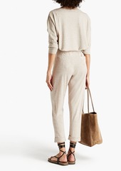 Brunello Cucinelli - Bead-embellished metallic knitted sweater - Neutral - M