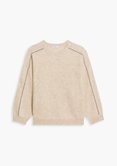 Brunello Cucinelli - Bead-embellished mohair-blend sweater - Neutral - XXS