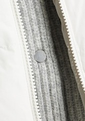 Brunello Cucinelli - Bead-embellished quilted shell hooded down jacket - White - IT 44