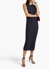 Brunello Cucinelli - Bead-embellished ribbed cotton-blend midi dress - Blue - XXS