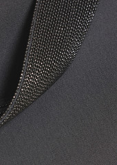Brunello Cucinelli - Bead-embellished silk-chiffon dress - Gray - M