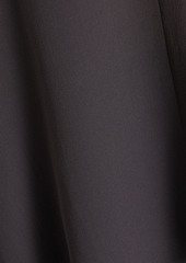 Brunello Cucinelli - Bead-embellished silk crepe de chine camisole - Gray - S