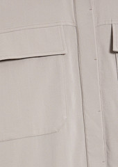 Brunello Cucinelli - Bead-embellished silk crepe de chine shirt - Neutral - M