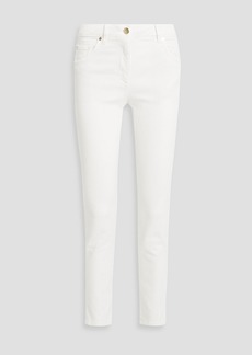 Brunello Cucinelli - Bead-embellished skinny jeans - White - IT 44