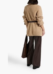 Brunello Cucinelli - Belted bouclé-knit cashmere-blend jacket - Brown - M