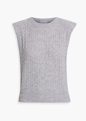 Brunello Cucinelli - Cable-knit cashmere vest - Gray - S