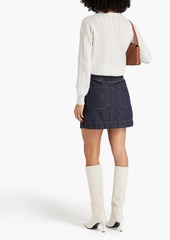 Brunello Cucinelli - Cable-knit cotton and alpaca-blend sweater - White - M