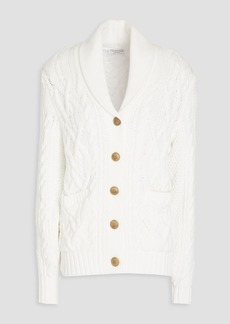 Brunello Cucinelli - Cable-knit cotton-blend cardigan - White - L