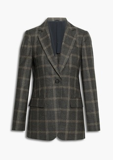 Brunello Cucinelli - Checked wool blazer - Gray - IT 40