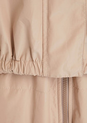 Brunello Cucinelli - Convertible bead-embellished shell hooded jacket - Neutral - IT 38